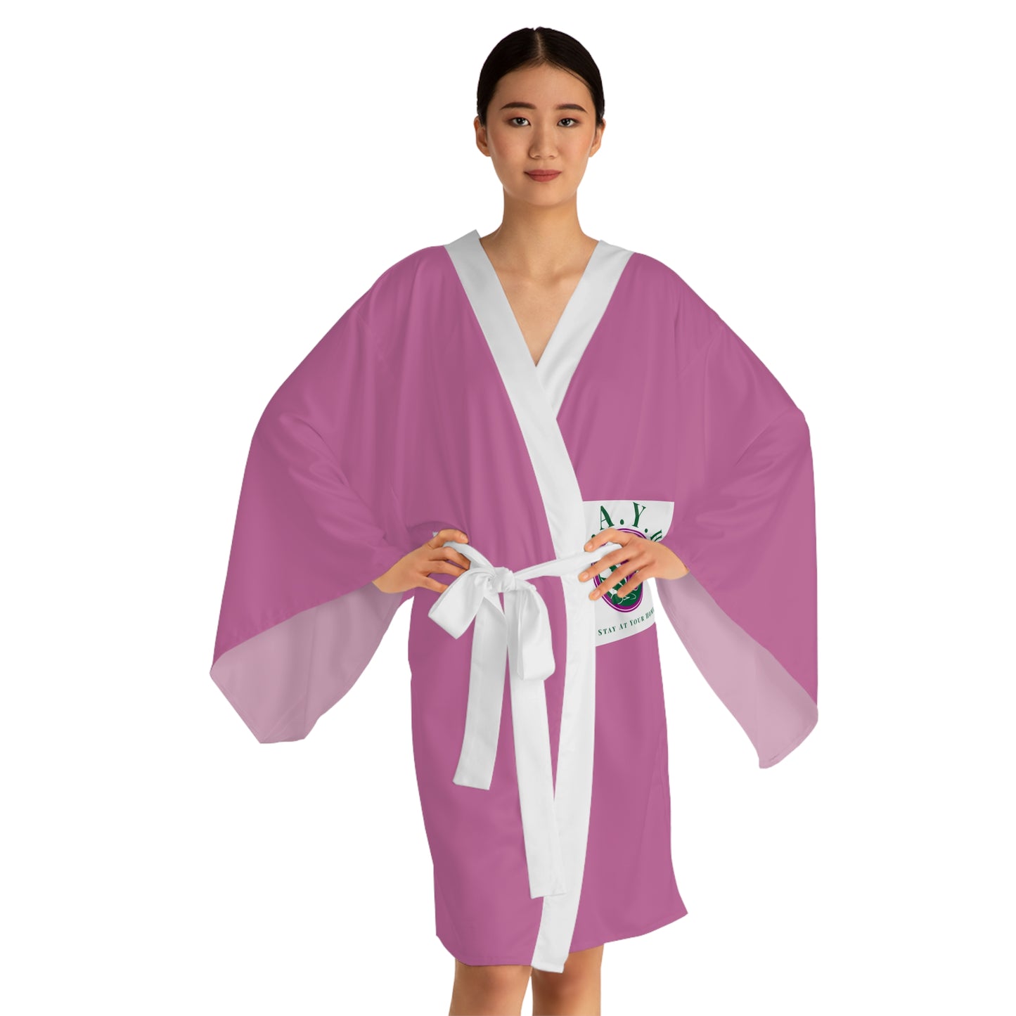 Long Sleeve Kimono Robe (AOP)