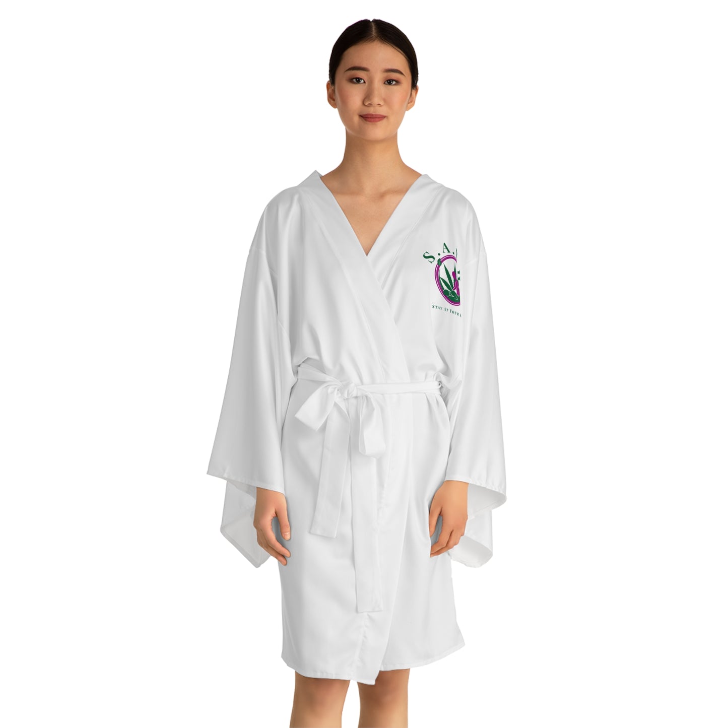 Long Sleeve Kimono Robe (AOP)