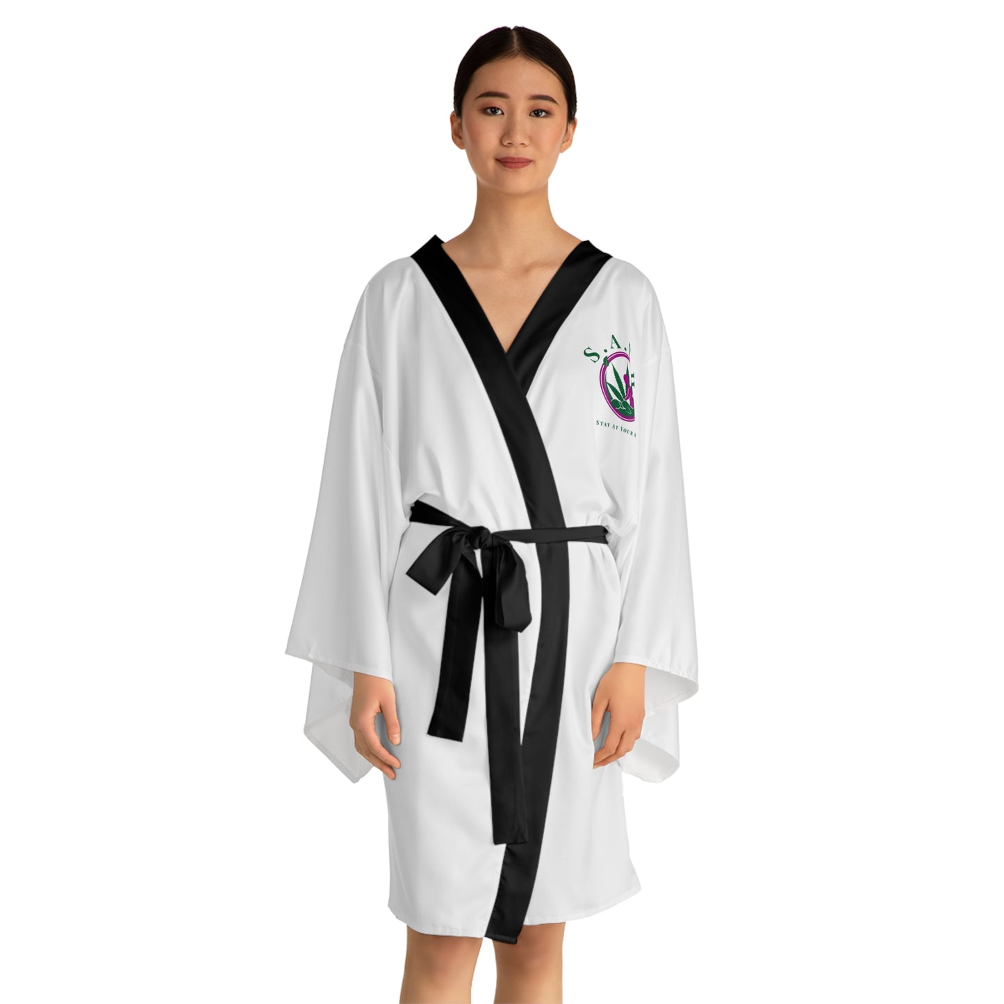 Long Sleeve Kimono Robe (AOP)