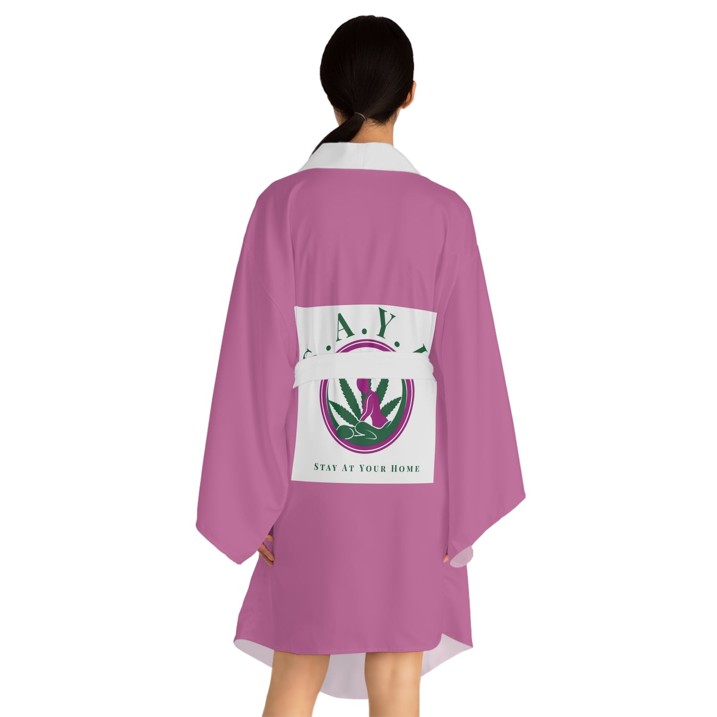 Long Sleeve Kimono Robe (AOP)