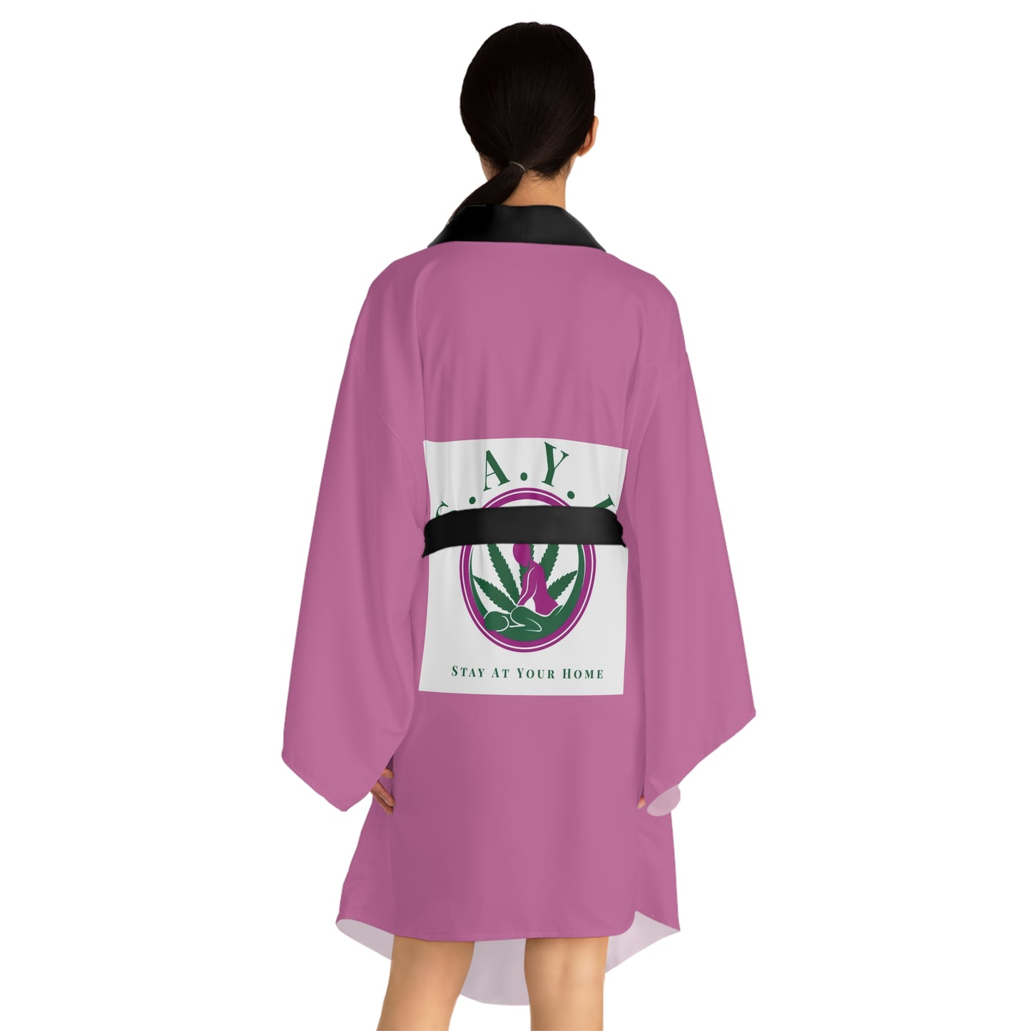 Long Sleeve Kimono Robe (AOP)