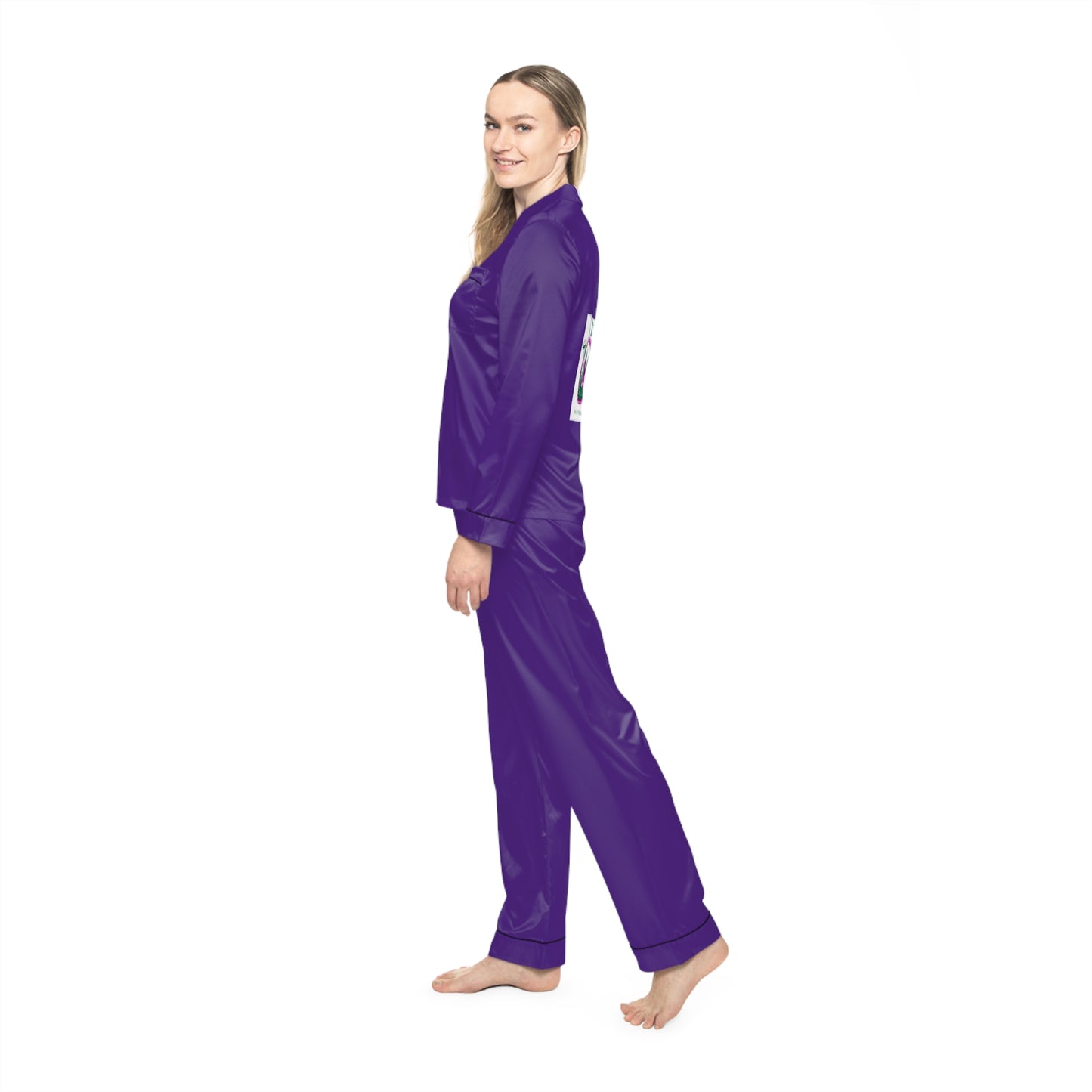 Women's Satin Pajamas (AOP)